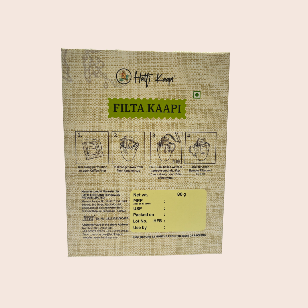 Indiano Filta Kaapi – 10 Drip Filter Coffee Sachets