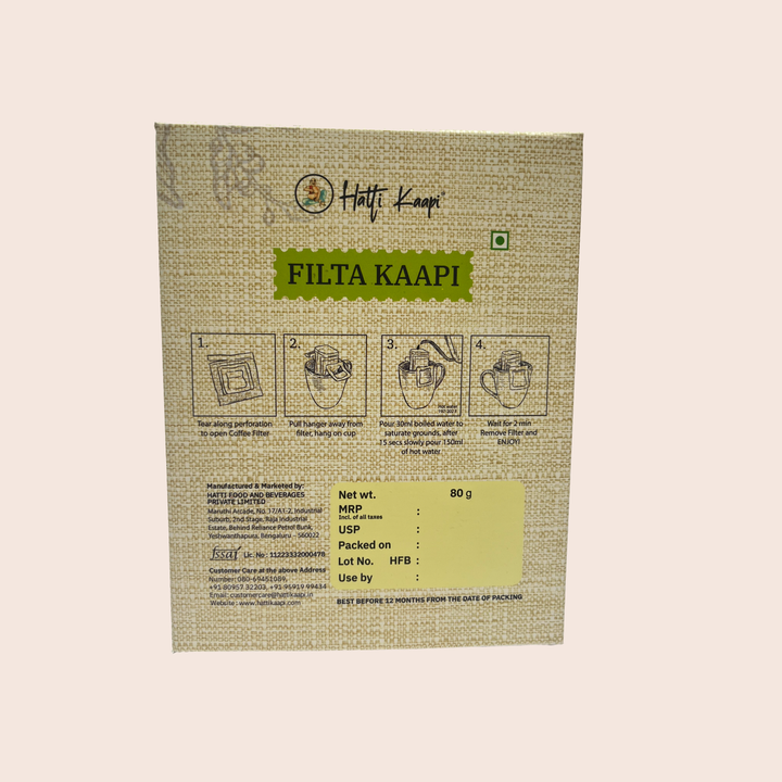 Indiano Filta Kaapi – 10 Drip Filter Coffee Sachets