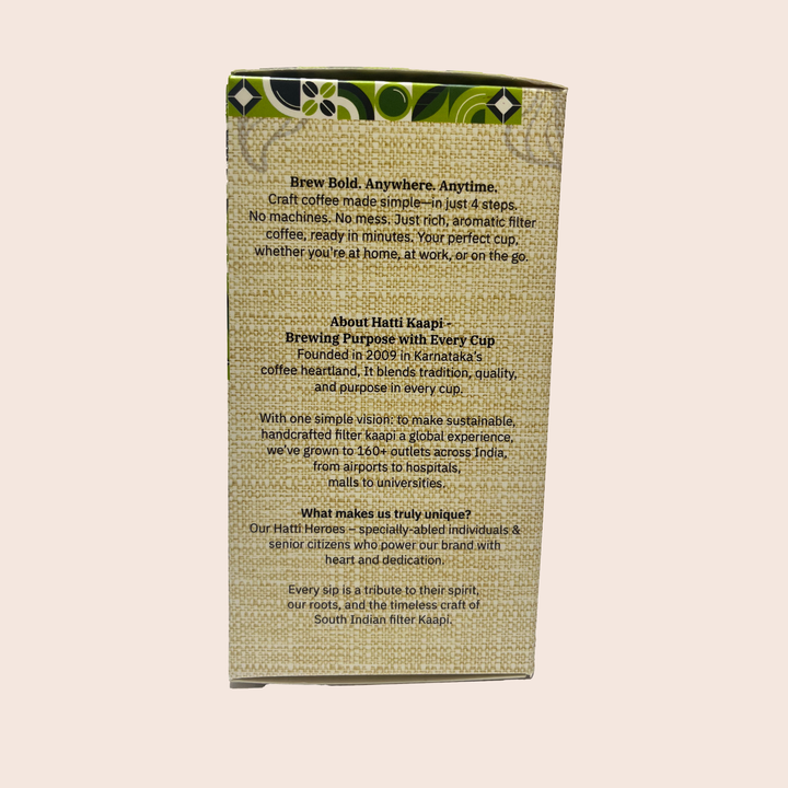 Indiano Filta Kaapi – 10 Drip Filter Coffee Sachets
