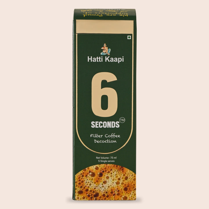 6 Seconds Filter Coffee Decoction-Pack Of 5