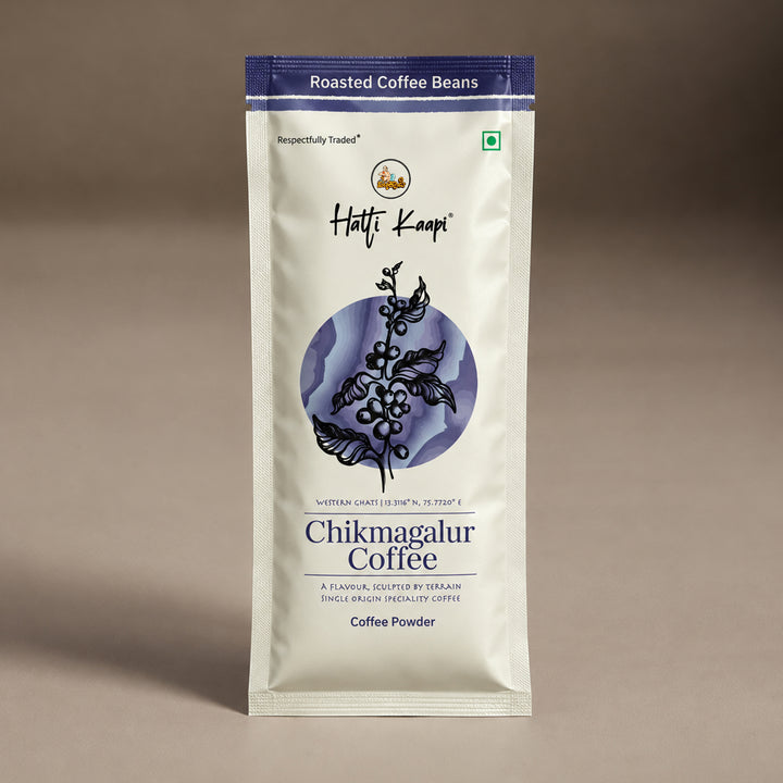 Chikmagalur Roasted Coffee Beans 250g | Medium-Dark Roast | Single Origin
