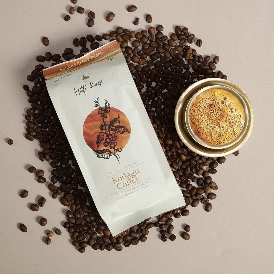 Kodagu Roasted Coffee Beans 250g | Medium-Dark Roast | Single Origin