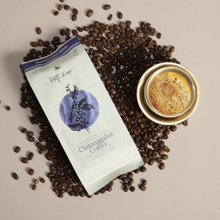 Chikmagalur Roasted Coffee Beans 250g | Medium-Dark Roast | Single Origin
