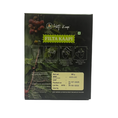 Monsoon Malabar Drip Filter Kaapi – 10 Sachets | Authentic Filter Coffee