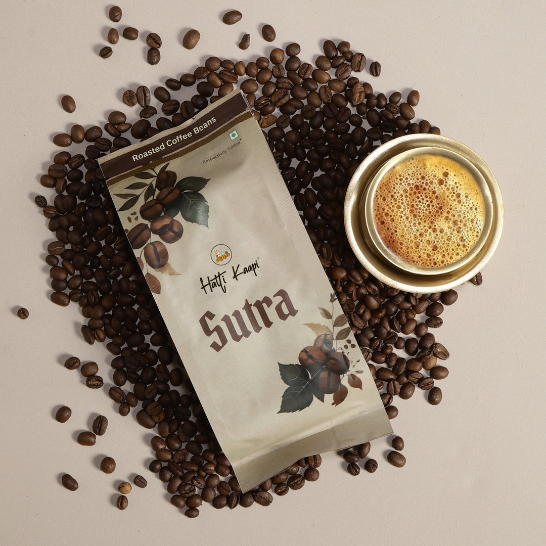 Sutra Roasted Coffee Beans 250g | Arabica & Robusta with Chicory