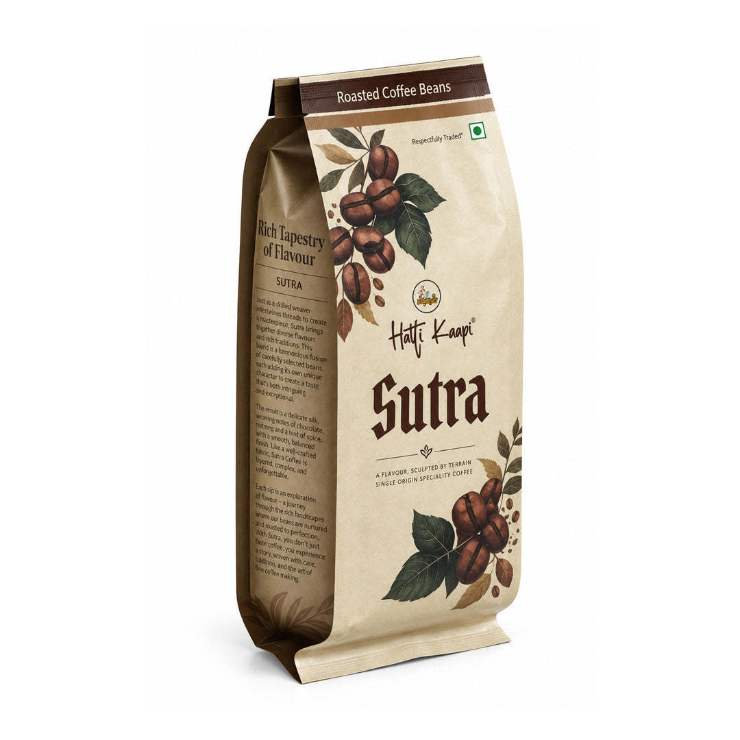 Sutra Roasted Coffee Beans 250g | Arabica & Robusta with Chicory
