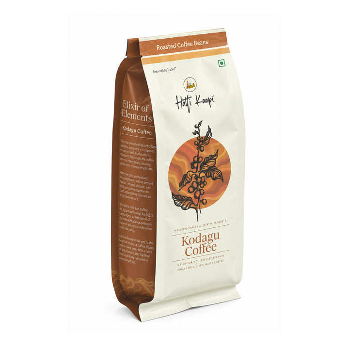 Kodagu Roasted Coffee Beans 250g | Medium-Dark Roast | Single Origin