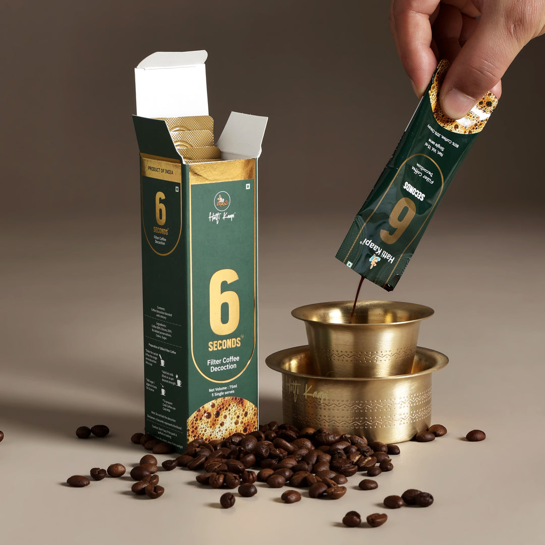 6-Second Filter Coffee Decoction – 25 Sachets (Pack of 5)