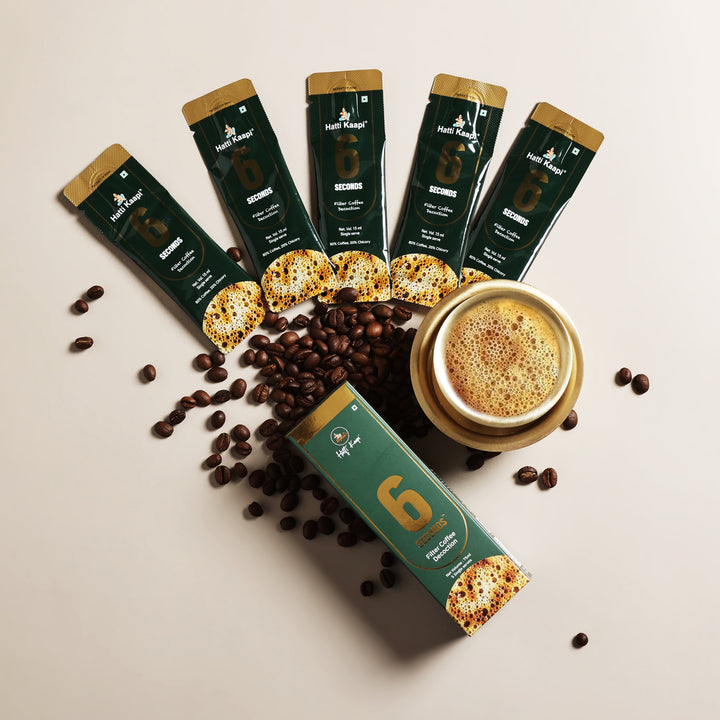 6-Second Filter Coffee Decoction – 25 Sachets (Pack of 5)