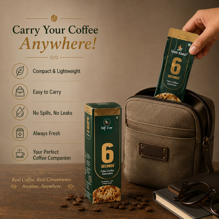 6-Second Filter Coffee Decoction – 25 Sachets (Pack of 5)