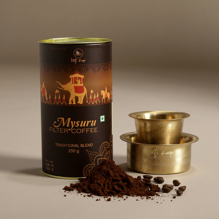 Hatti Kaapi Mysuru Filter Coffee Powder 250g | 90% Coffee & 10% Chicory