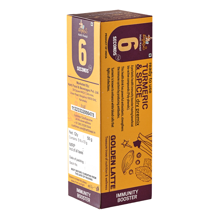 6 Seconds Golden Latte-Pack Of 5