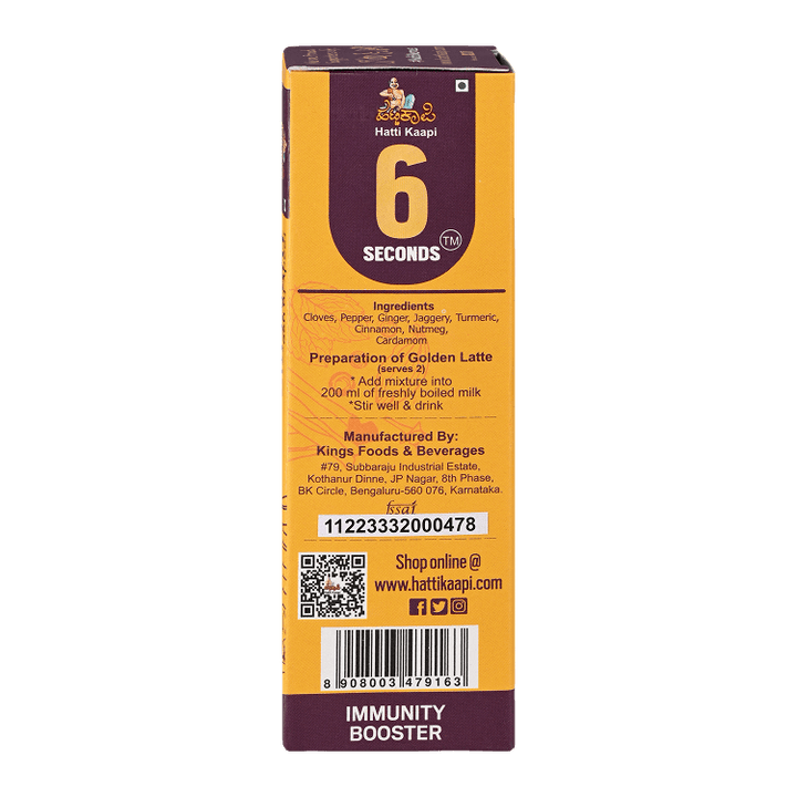 6 Seconds Golden Latte-Pack Of 5