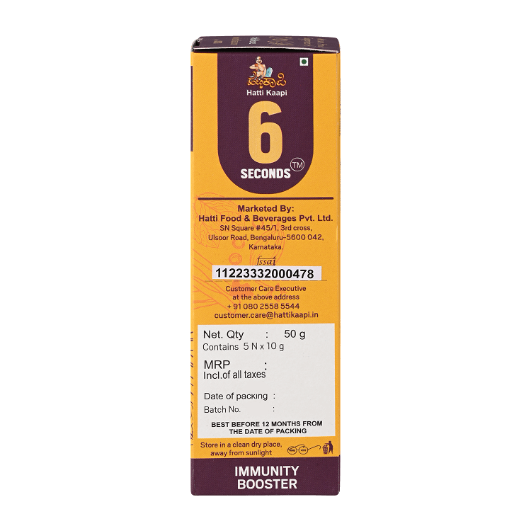 6 Seconds Golden Latte-Pack Of 5