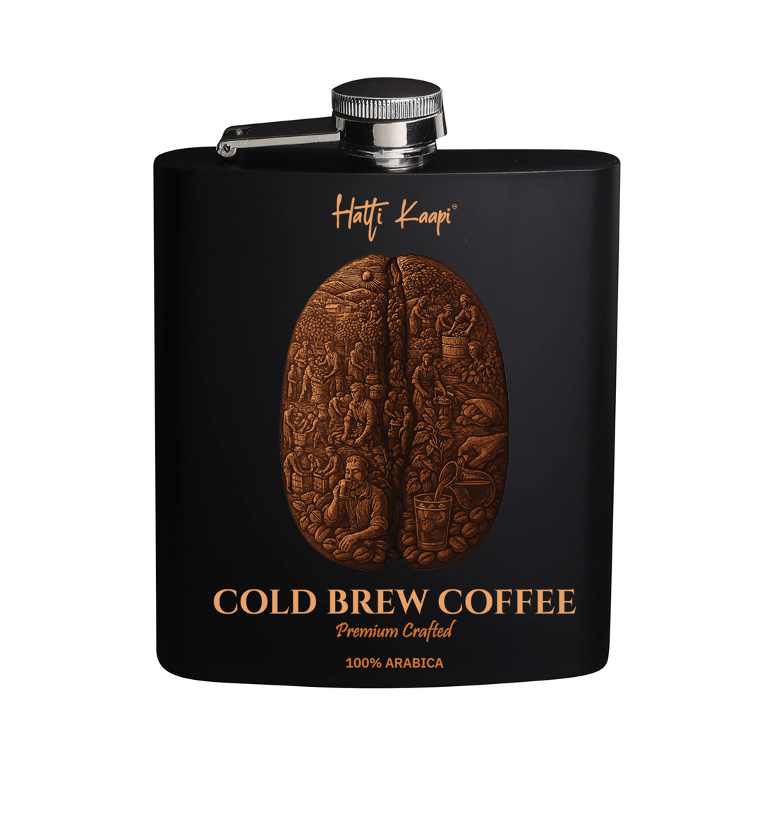 Hip Flask – 200ml (Matte Black)
