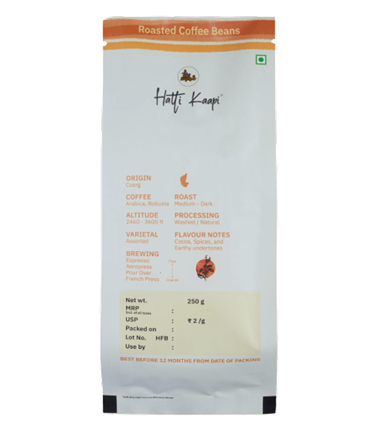 Kodagu Roasted Coffee Beans – 250g