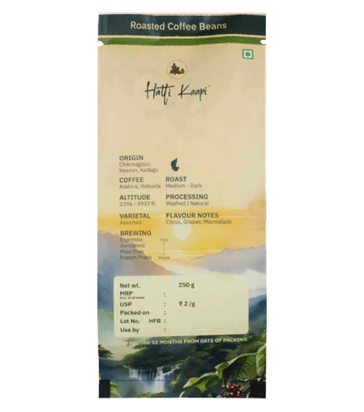 Malnad Days Roasted Coffee Beans – 250g