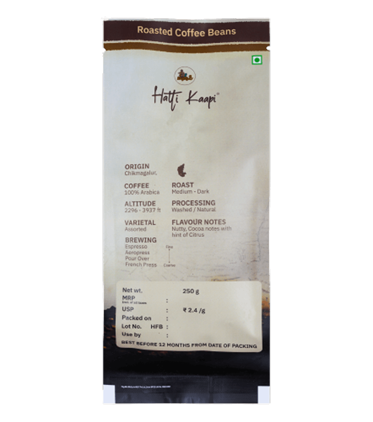 Mysuru Nuggets Roasted Coffee Beans (250 g)