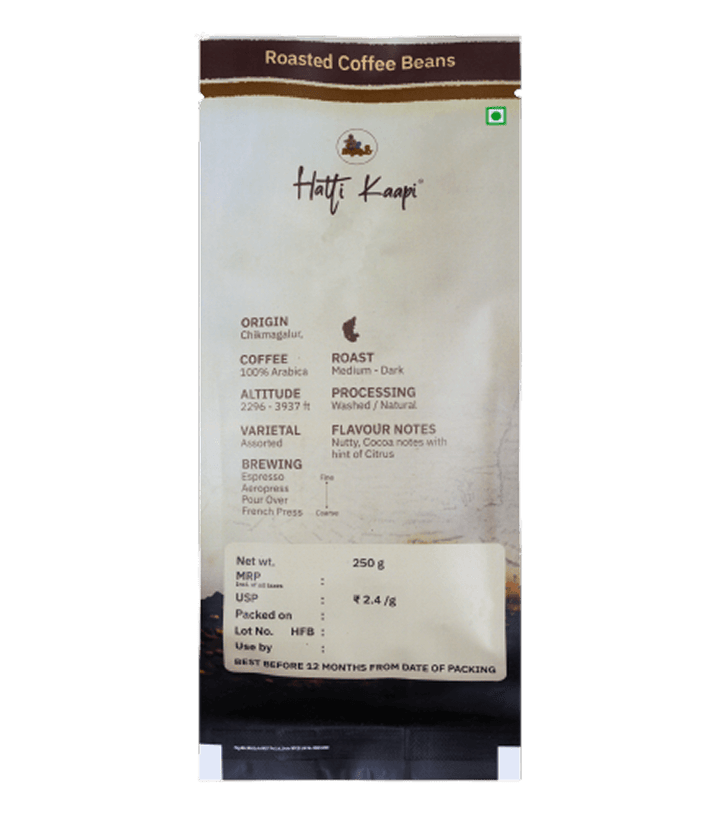 Mysuru Nuggets Roasted Coffee Beans (250 g)
