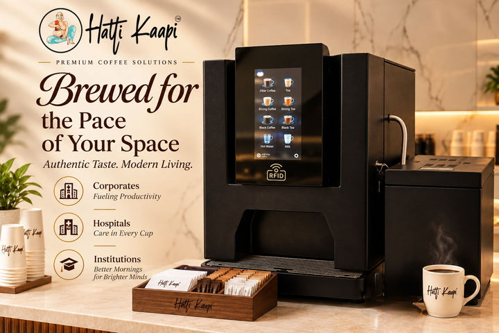 Hatti Kaapi Bean-to-Cup Coffee Machine for Rent