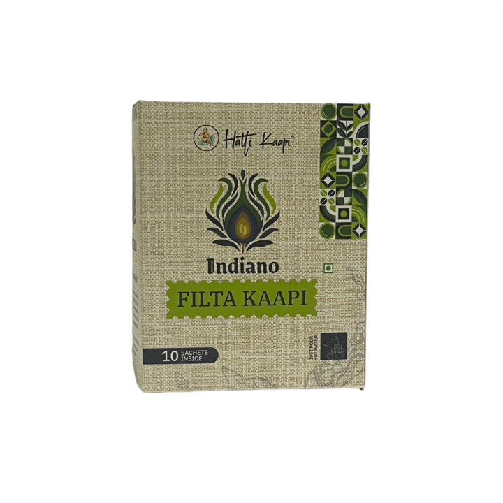 Indiano Filta Kaapi – 10 Drip Filter Coffee Sachets | Authentic South Indian Coffee