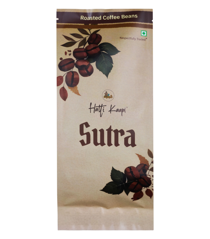 Sutra Roasted Coffee Beans 250g – Medium Dark Roast | Arabica, Robusta & Chicory Blend