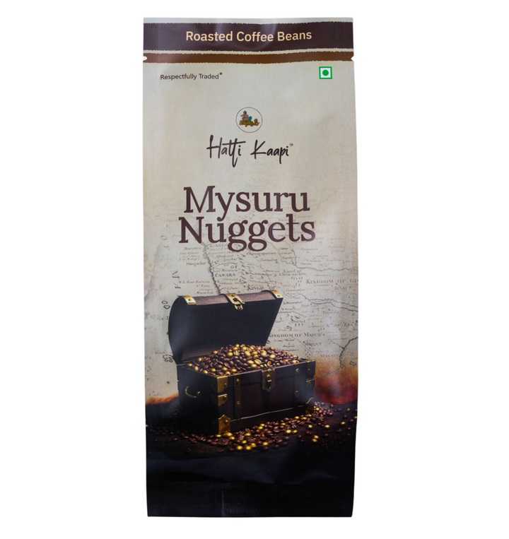 Mysuru Nuggets Coffee Beans (250 g) – Rich, Aromatic & Velvety