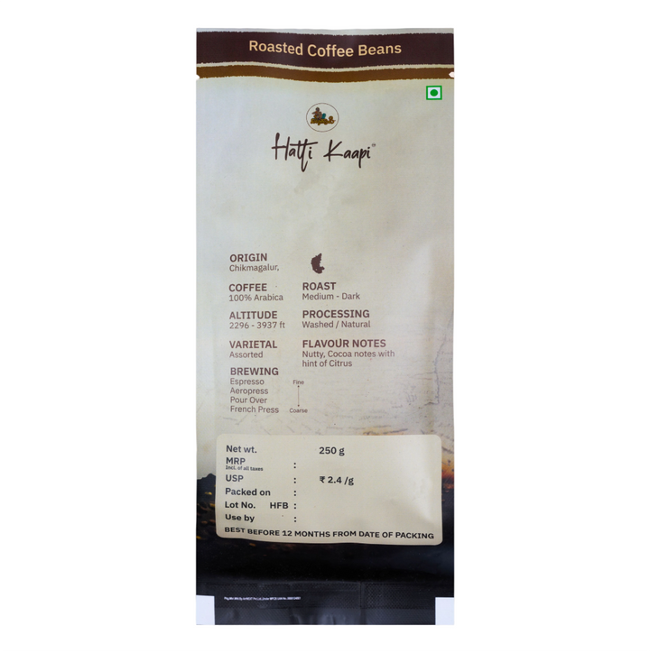 Mysuru Nuggets Coffee Beans (250 g) – Rich, Aromatic & Velvety